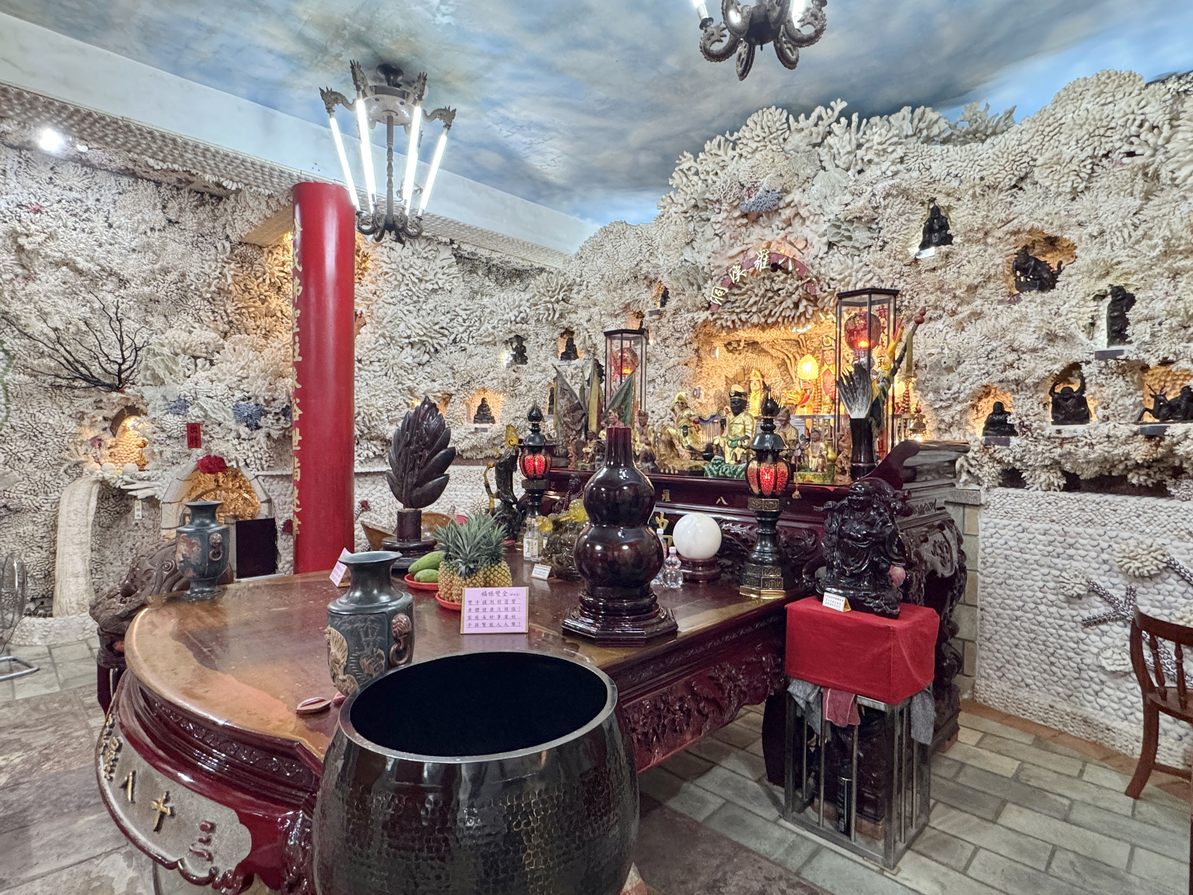 富福頂山寺｜三芝最具歷史特色的珊瑚貝殼寺廟